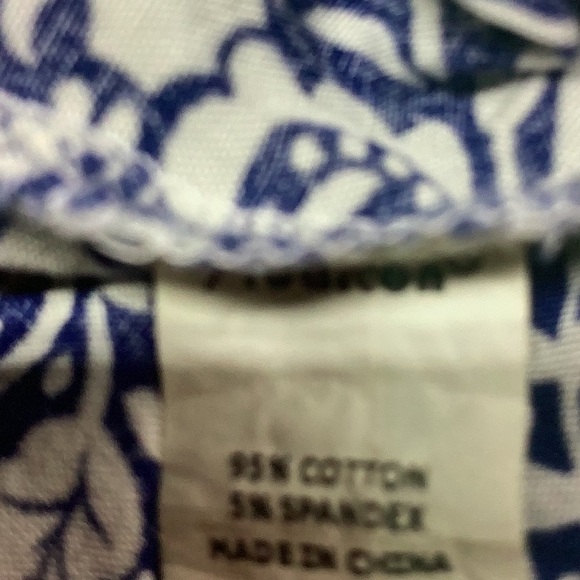 Yidarton Dress Summer Blue White Porcelain Strapless Flowy Maxi Blue Paisley L - Picture 5 of 5